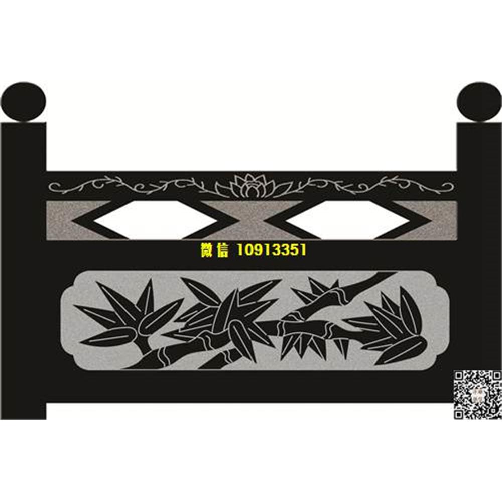 精雕图112竹子栏板精雕图线雕图线条图单线铣底图_电脑雕刻plt文泰矢量图精雕图浮雕图